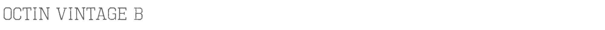 Sample characters Octin Vintage Font